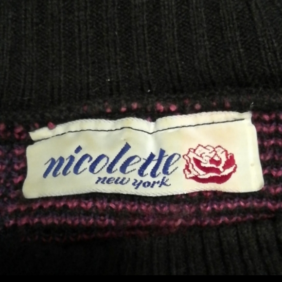 Vintage Black Aztec Sweater - Picture 6 of 7